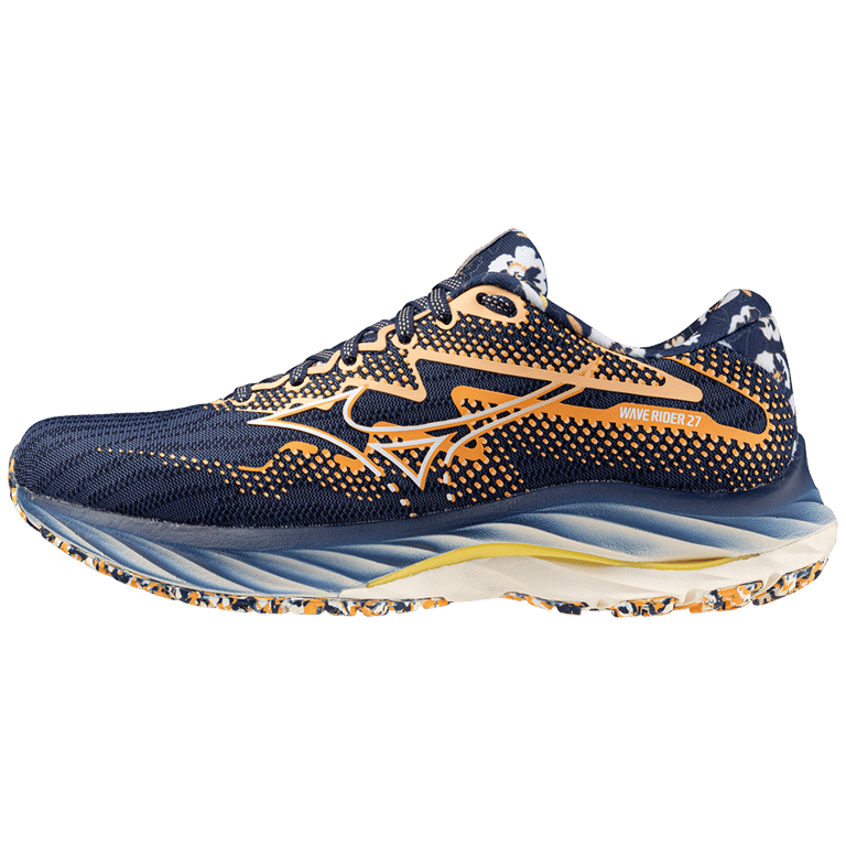 Παπούτσια Mizuno Wave Rider 27 Roxy "Naval Academy & Peach Fuzz" | Γυναίκες | Τρέξιμο | 01 | SPORTSHOWROOM