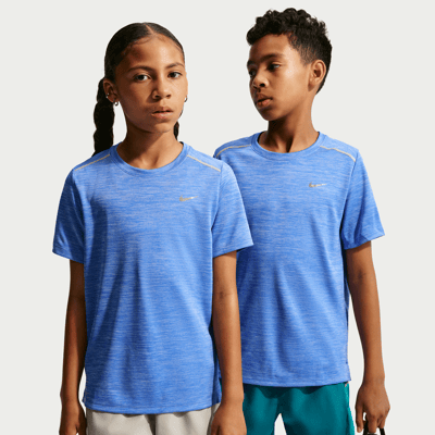 Nike Miler Dri-FIT Skjorte "Hyper Royal & Aluminium" | Barn | | 01 | SPORTSHOWROOM
