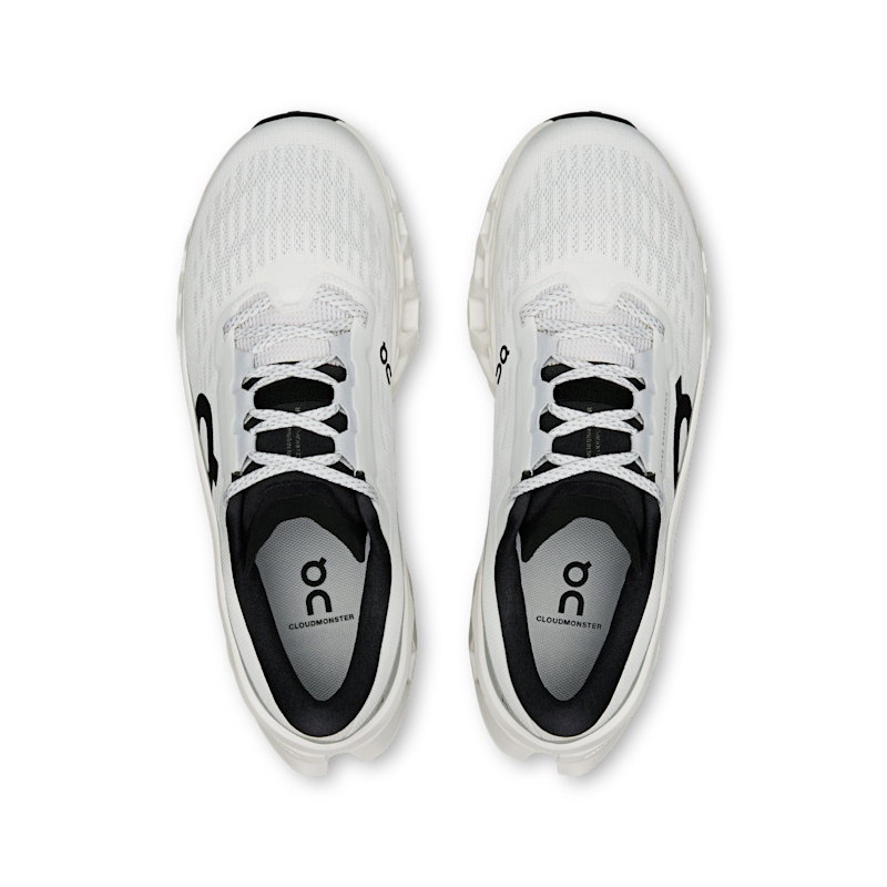 On Cloudmonster 3 running shoes "White & Black" | Women | Running | 02 | SPORTSHOWROOM