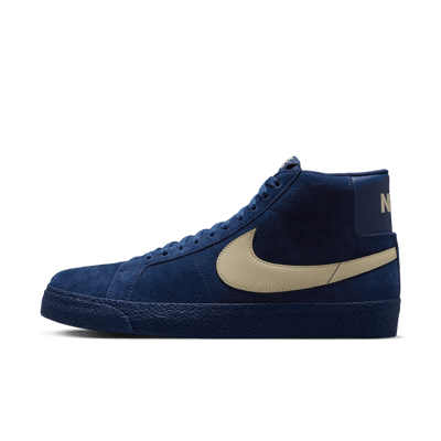 Nike SB Zoom Blazer Mid skatesko "Coastal Blue & Pale Yellow" | Herre | Skateboard | 01 | SPORTSHOWROOM