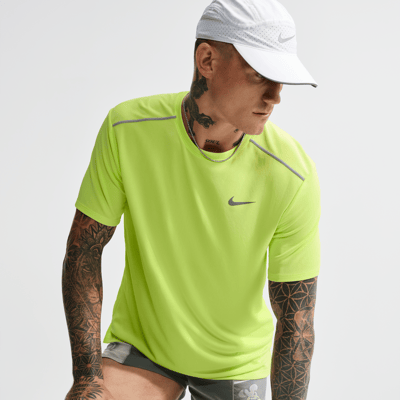 Nike Miler Dri-FIT Skjorte "Light Lemon Twist" | Herre | Løping | 01 | SPORTSHOWROOM