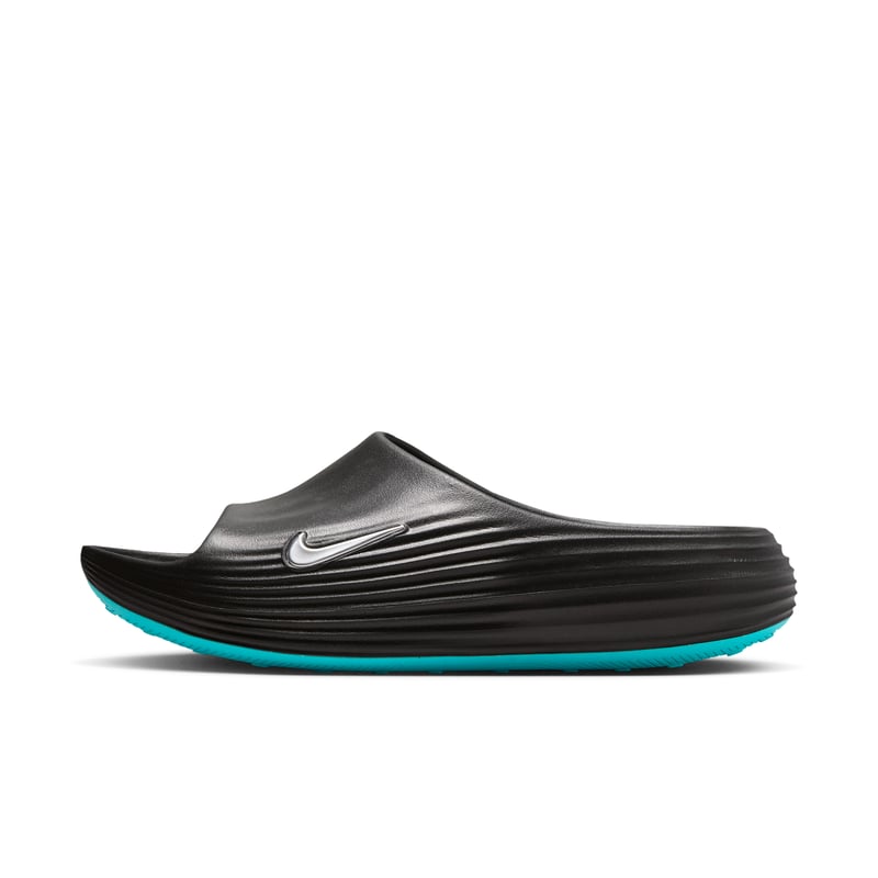 Nike ReactX Rejuven8 Slides sneakerek "Black & Gamma Blue" | Férfi | Sportstyle | 02 | SPORTSHOWROOM