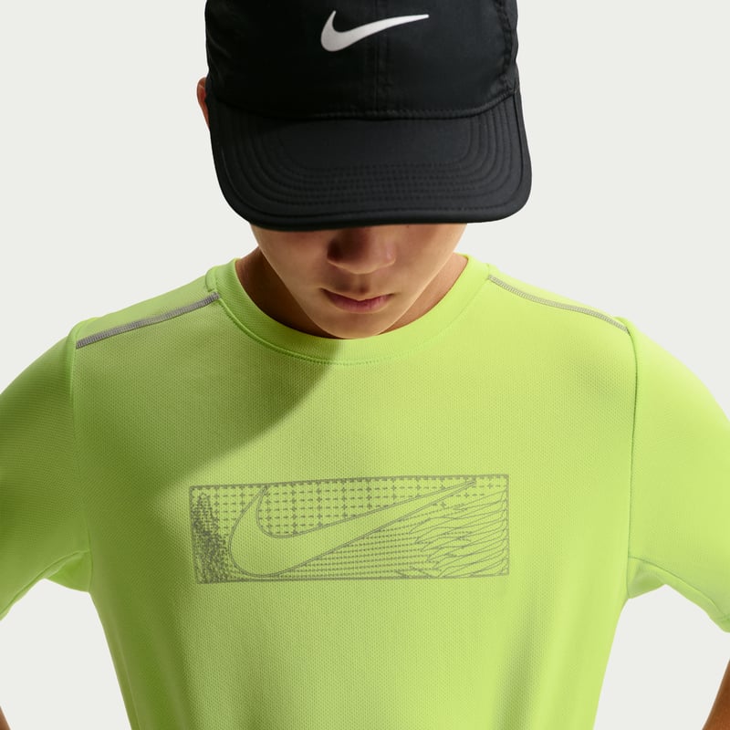 Camiseta Nike Miler "Light Lemon Twist" | Niños | | 03 | SPORTSHOWROOM