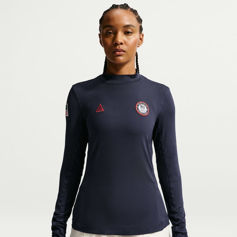 Nike ACG x United States Olympic Team Dri-FIT ADV UV Topp "Obsidian & Chile Red" | Dame | | 01 | SPORTSHOWROOM