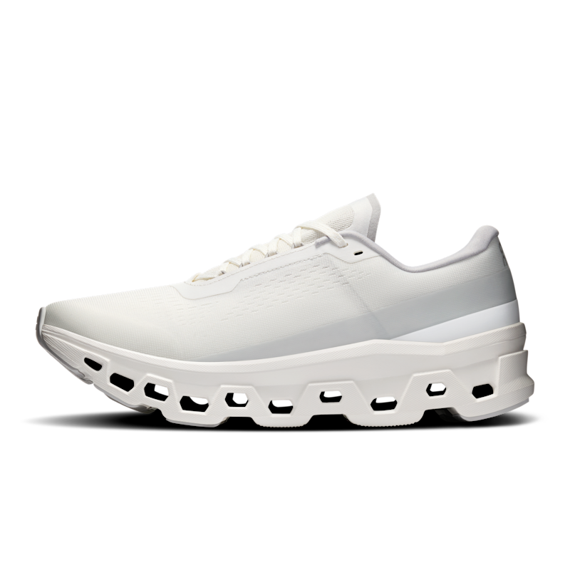 On Cloudmonster 1 running shoes "White & Silver" | Men | Running | 04 | SPORTSHOWROOM