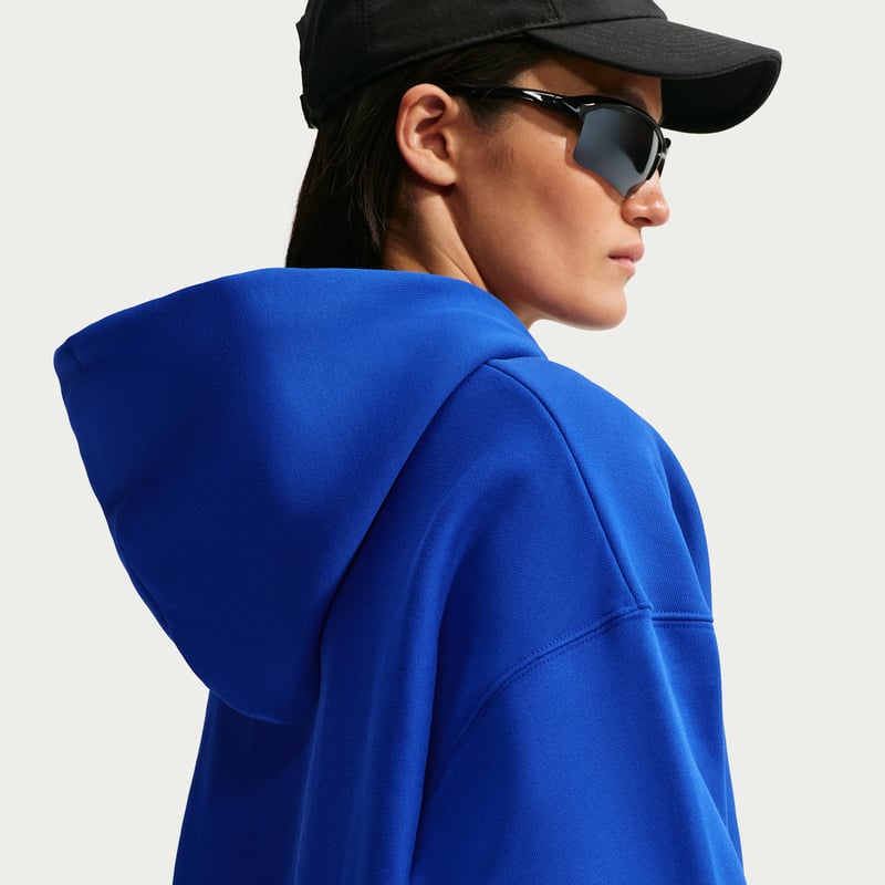 Nike Studio Fleece Heavyweight Oversized Full-Zip Hettegenser "Old Royal & Sail" | Dame | | 01 | SPORTSHOWROOM