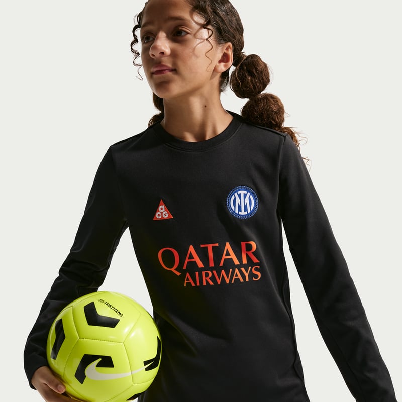 Nike Inter Milan Academy Pro SE ACG Dri-FIT Pre-Match Shirt "Black & Safety Orange" | Kids | Training & Football | 02 | SPORTSHOWROOM