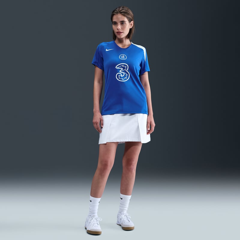 Nike Chelsea F.C. Strike Third Dri-FIT Total 90 Knit Top "Game Royal & Field Silver" | Women | Football | 04 | SPORTSHOWROOM