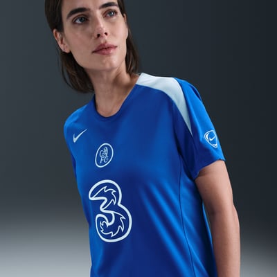 Nike Chelsea F.C. Strike Third Dri-FIT Total 90 Knit Top "Game Royal & Field Silver" | Dames | Voetbal | 01 | SPORTSHOWROOM