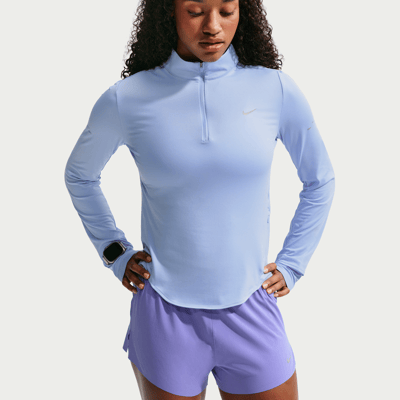 Haut Nike Swift Dri-FIT UV 1/4-Zip "Aluminum" | Femme | Course à pied | 01 | SPORTSHOWROOM