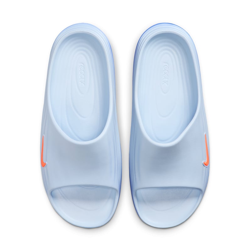 Nike ReactX Rejuven8 Slides sneakers "Hydrogen Blue & Total Orange" | Herre | Sportstyle | 05 | SPORTSHOWROOM