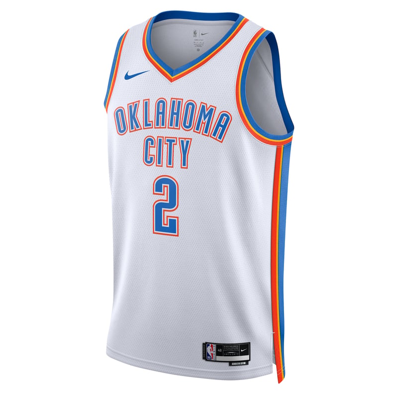 Nike Oklahoma City Thunder 2022/23 Association Edition Dri-FIT NBA Swingman Shai Gilgeous-Alexander DN2088-100 01