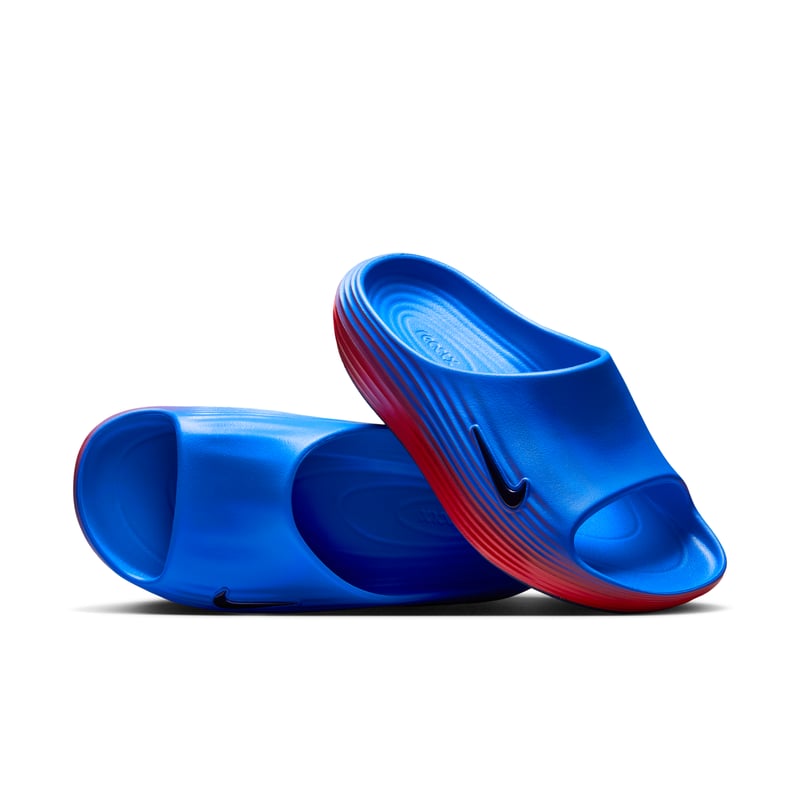 Nike ReactX Rejuven8 Slides sneakers "Action Red & Light Photo Blue" | Dames | Sportstyle | 01 | SPORTSHOWROOM