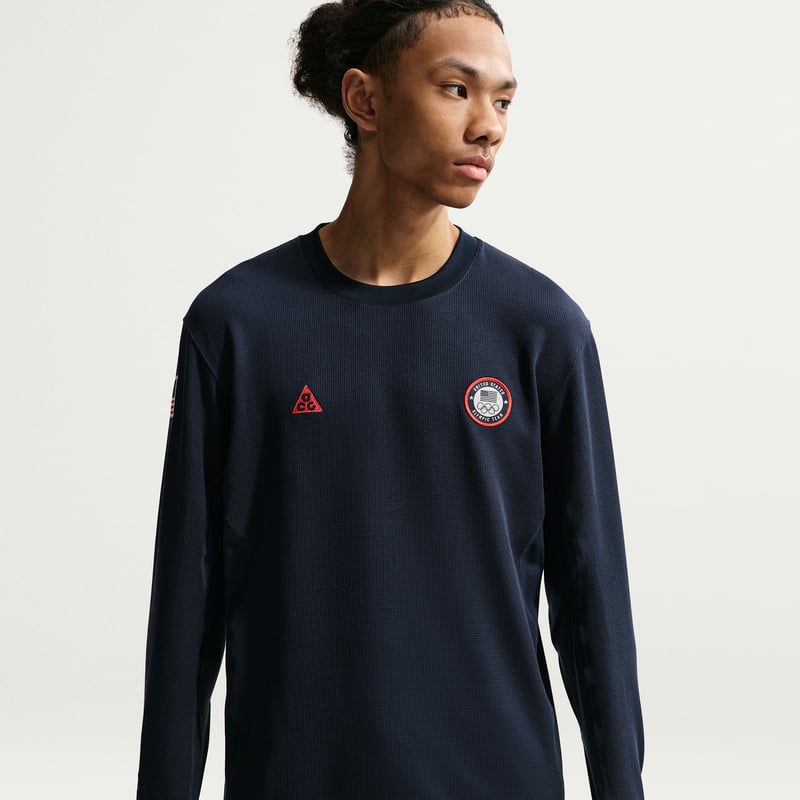 Nike ACG x United States Olympic Team Dri-FIT ADV Skjorte "Obsidian & Chile Red" | Herre | | 01 | SPORTSHOWROOM