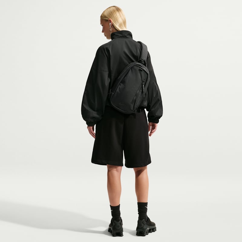 Nike Studio Fleece Medium Weight Oversized High-Rise Shorts "Total Black & Sail" | Dame | | 04 | SPORTSHOWROOM