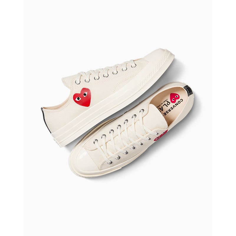 Converse Chuck 70 Low x Comme des Garçons PLAY ‘Single Heart’ A08805C 04