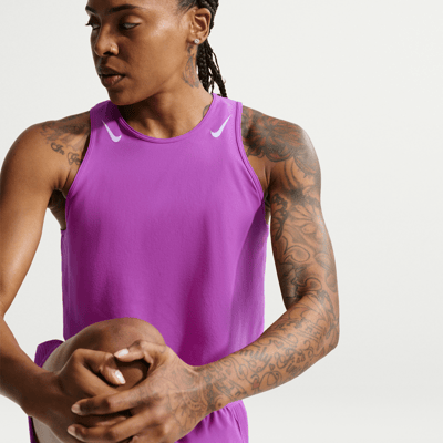 Potnik Nike AeroSwift Dri-FIT ADV Cropped "Vivid Purple" | Жени | Бягане | 01 | SPORTSHOWROOM