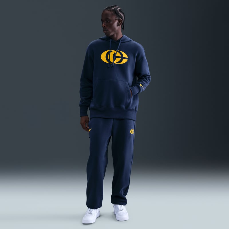 Nike Caitlin Clark Phoenix Fleece Pullover Hoodie "Midnight Navy & Amarillo" | Damen | Sportstyle & Basketball | 07 | SPORTSHOWROOM