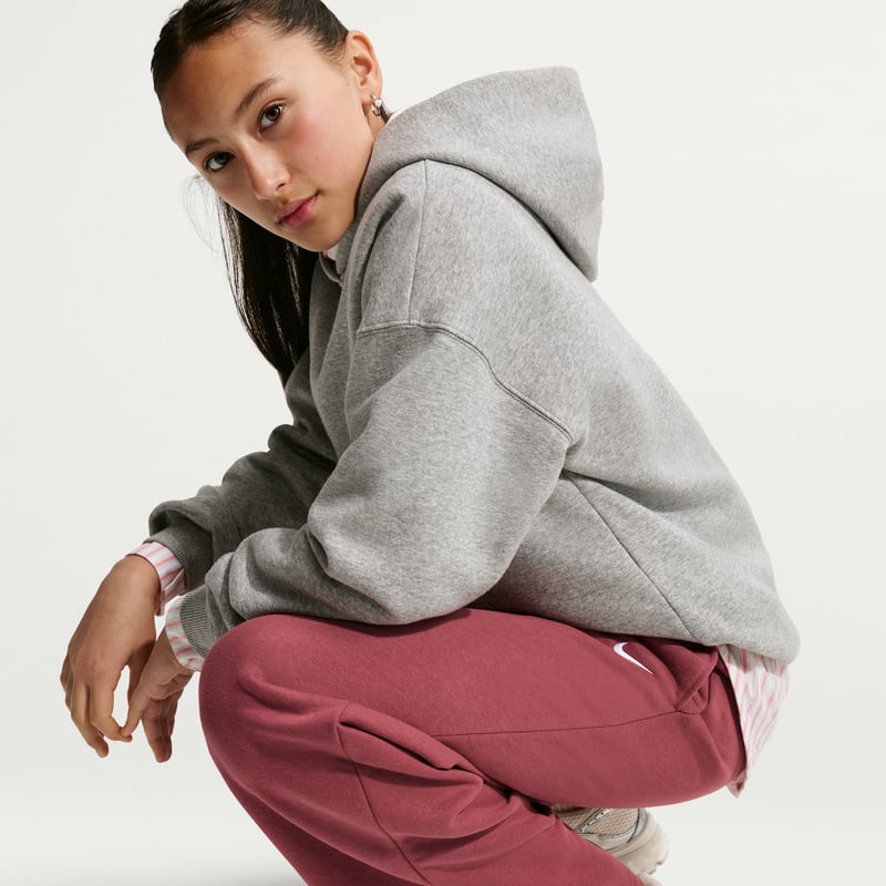 Nike Studio Fleece Open-Hem Bukse "Pink Smoke & White" | Barn | | 03 | SPORTSHOWROOM