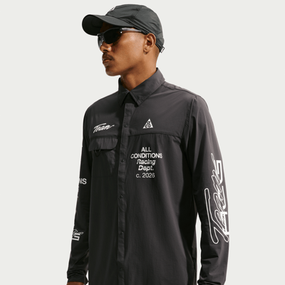 Nike ACG "Aireez" UV-Reisitant Button-Up Graphic Top "Dark Smoke Grey" | Men | | 01 | SPORTSHOWROOM