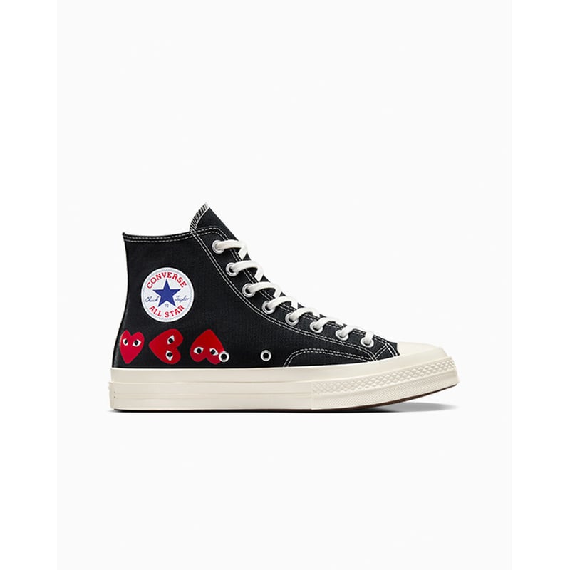 Converse Chuck 70 High x Comme des Garçons PLAY ‘Multi Heart’ A08147C 01