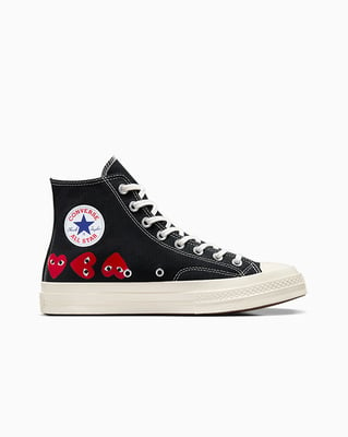 Converse Chuck 70 High x Comme des Garçons PLAY ‘Multi Heart’ A08147C