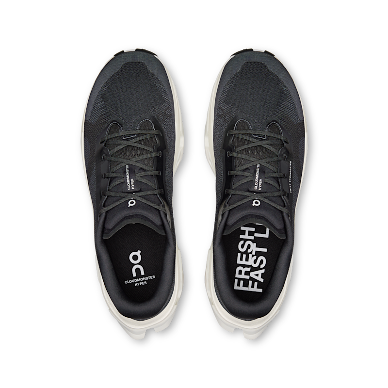 On Cloudmonster 3 Hyper running shoes "Black & Ivory" | Men | Running | 02 | SPORTSHOWROOM