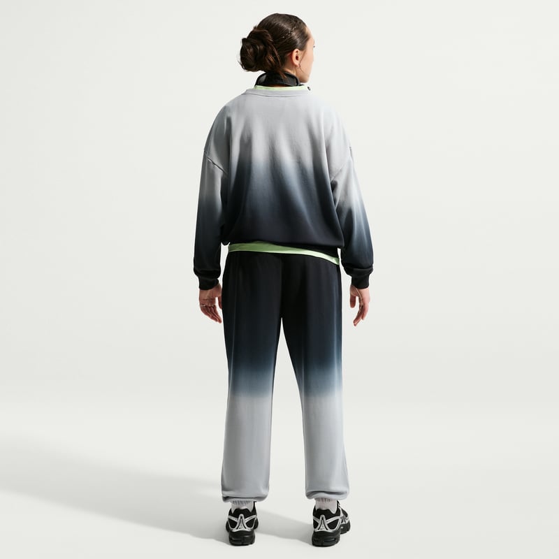Nike Studio Fleece Loose Bukse "Light Smoke Grey & Black" | Barn | | 04 | SPORTSHOWROOM