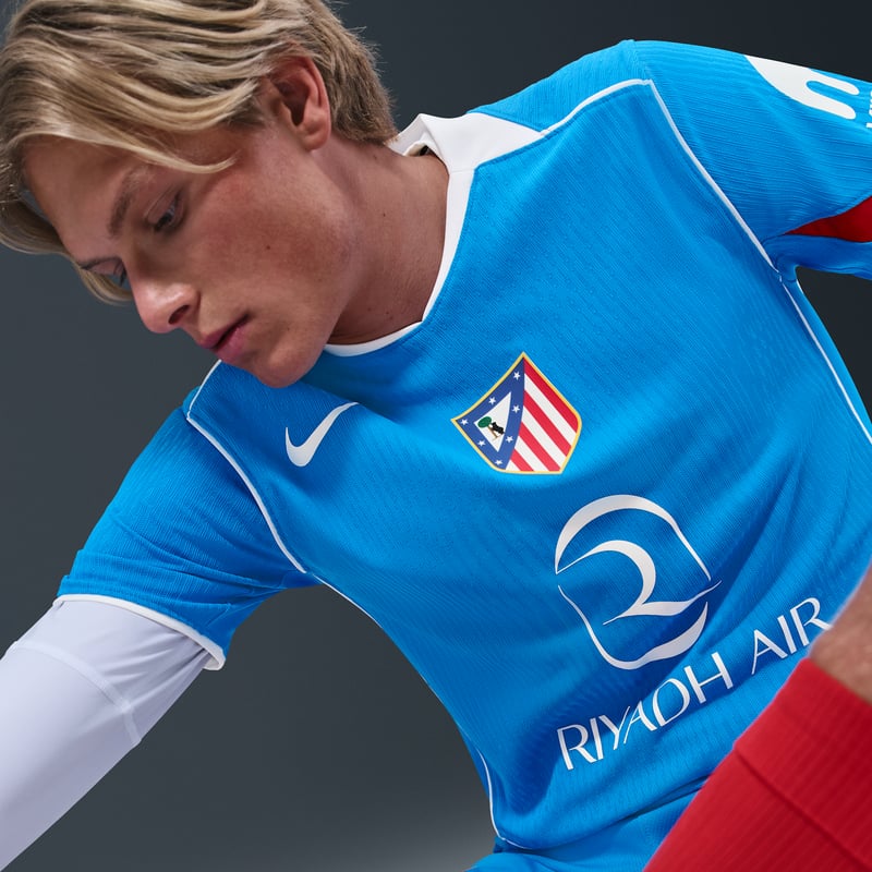 Nike Atlético Madrid 2025/26 Match Third Dri-FIT ADV Total 90 Authentic Shirt "Photo Blue & Sport Red" | Men | SportStyle | 03 | SPORTSHOWROOM