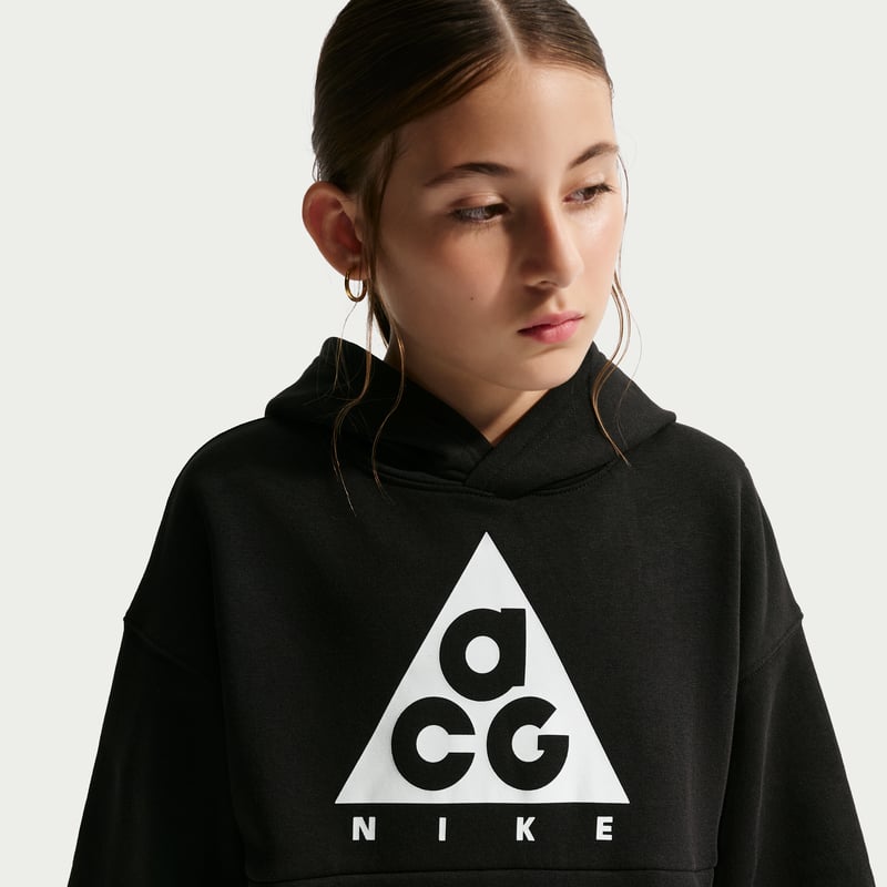 Nike ACG Fleece Hoodie "Black" | Kids | | 02 | SPORTSHOWROOM