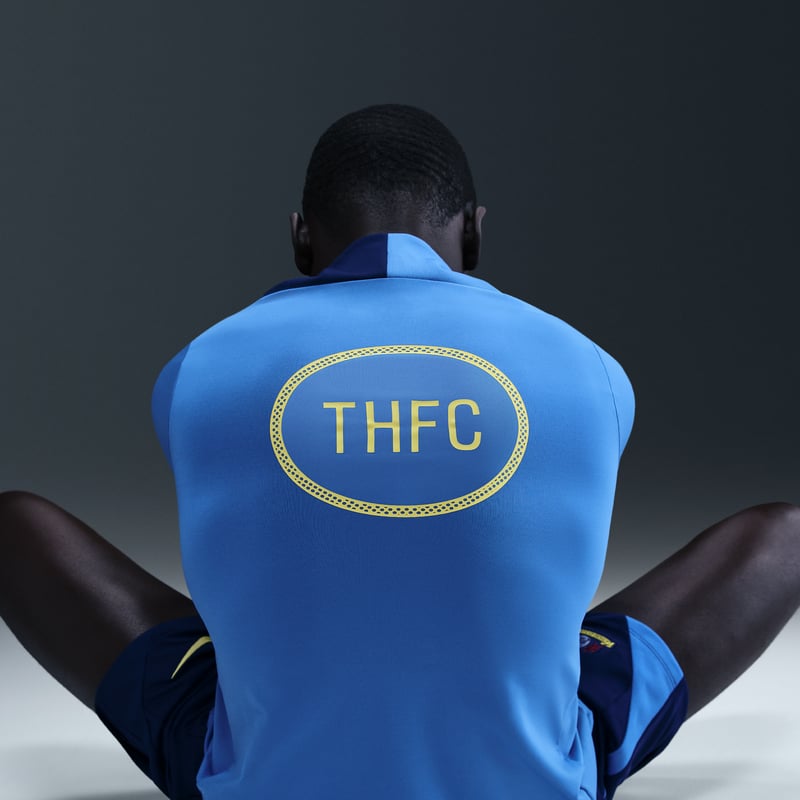 Nike Tottenham Hotspur Strike Third Dri-FIT Total 90 Knit Drill T-Shirt "Pacific Blue & Dynamic Yellow" | Men | SportStyle | 02 | SPORTSHOWROOM