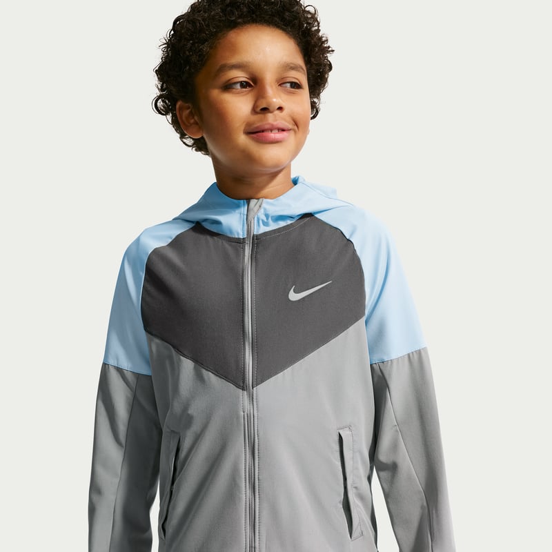Jacket Nike Miler Repel "Cool Grey" | Enfant | Course à pied | 01 | SPORTSHOWROOM
