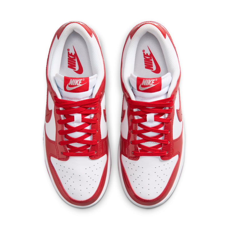 Nike Dunk Low SE ‘Patent’ sneakers "White & University Red" | Dame | Sportstyle | 04 | SPORTSHOWROOM