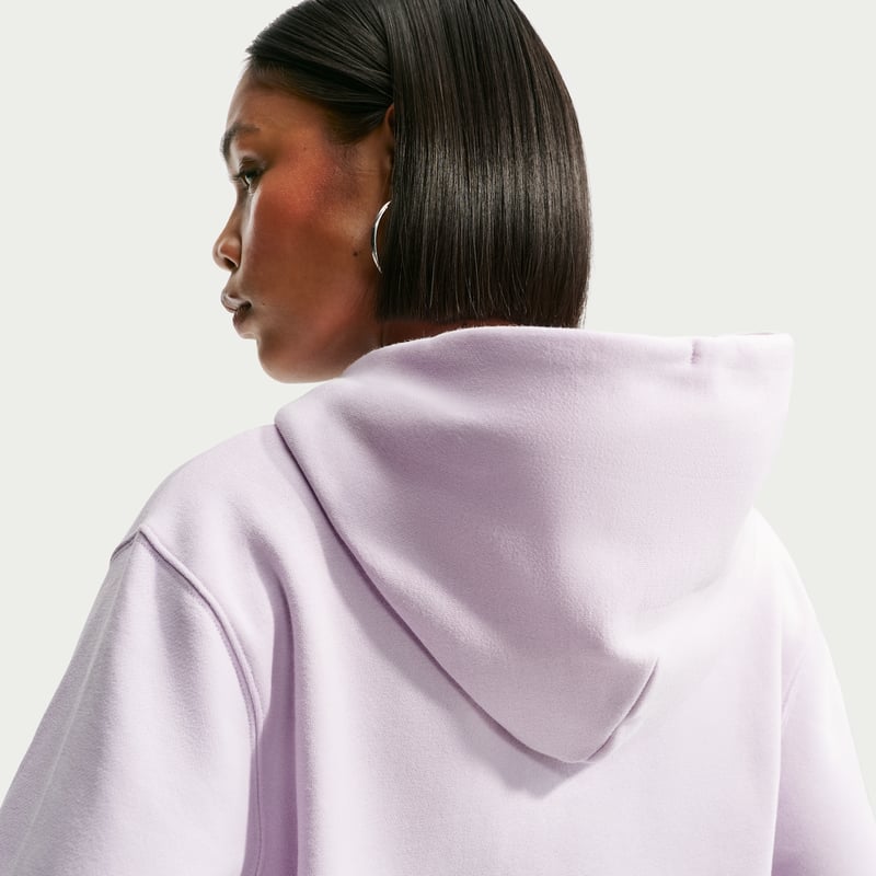 Nike Studio Fleece Medium Weight Full-Zip Hettegenser "Bleached Lilac & Sail" | Dame | | 01 | SPORTSHOWROOM