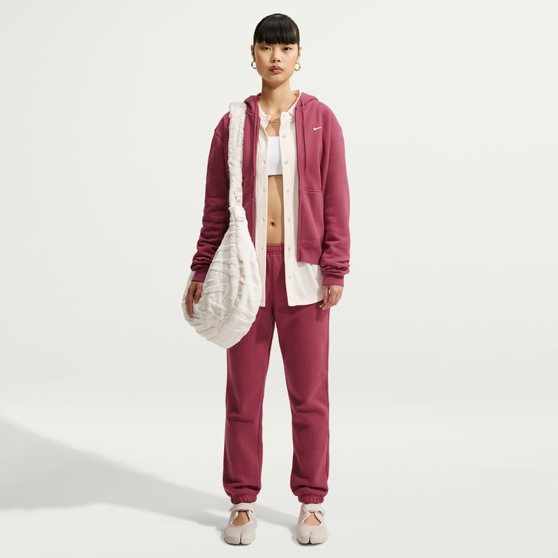 Nike Studio Fleece Medium Weight Full-Zip Hettegenser "Pink Smoke & Sail" | Dame | | 03 | SPORTSHOWROOM