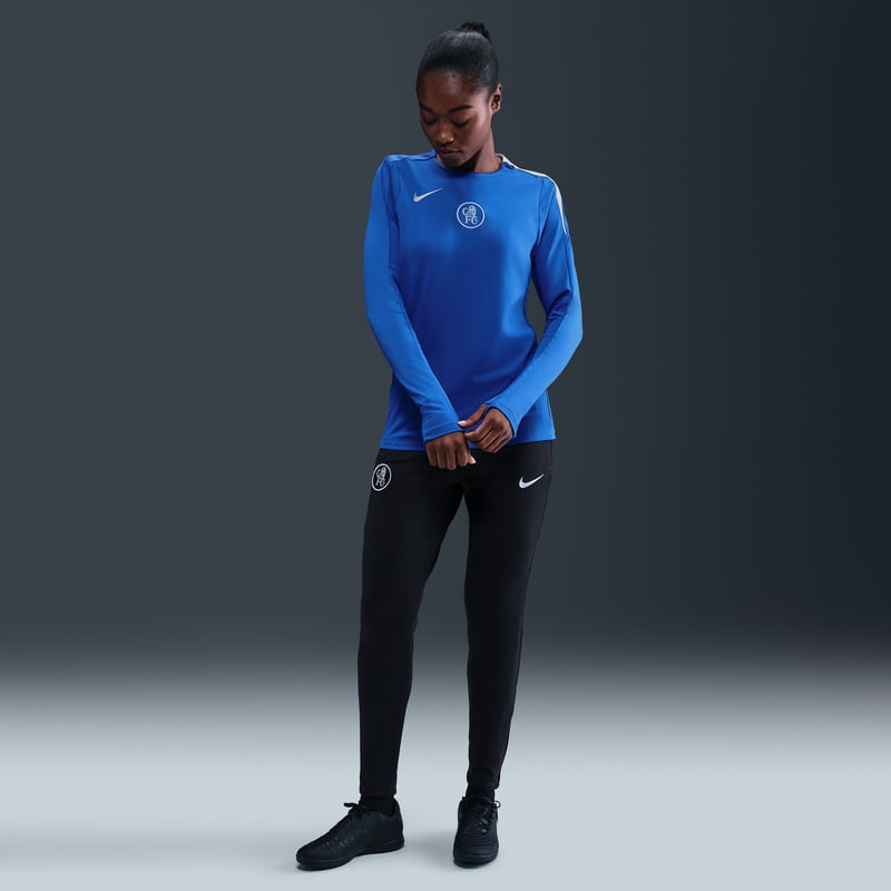 Haut Nike Chelsea F.C. Strike Third Dri-FIT Total 90 Knit Crew-Neck "Game Royal & Field Silver" | Femme | Football | 04 | SPORTSHOWROOM