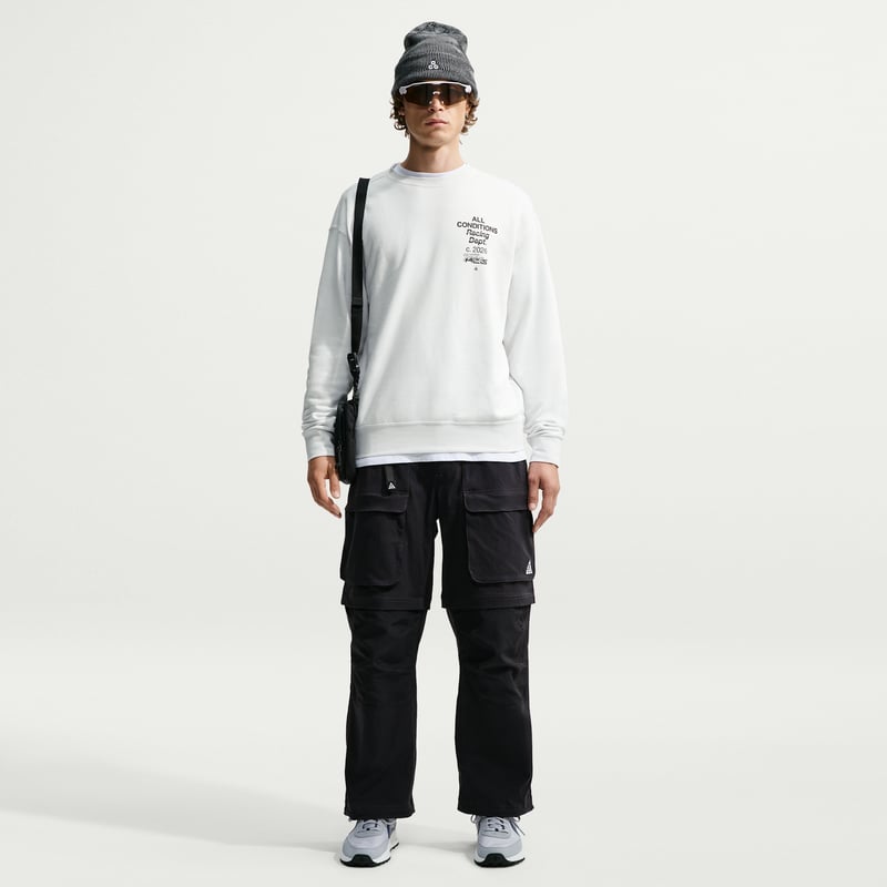 Nike ACG 'Tuff Fleece' Dri-FIT Crew-Neck Sweater "Summit White" | Men | | 04 | SPORTSHOWROOM