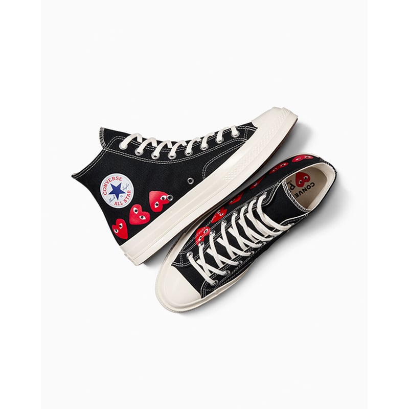 Converse Chuck 70 High x Comme des Garçons PLAY ‘Multi Heart’ A08147C 04