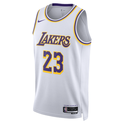 Majica Nike LeBron James Los Angeles Lakers 2022/23 Association Edition Dri-FIT NBA Swingman "White" | Moški | Košarka | 01 | SPORTSHOWROOM