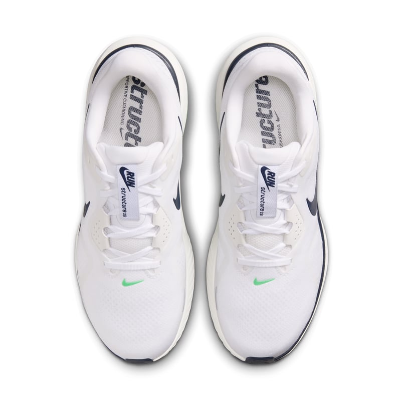 Nike Structure 26 Laufschuhe "White & Green Spark" | Herren | Laufen | 04 | SPORTSHOWROOM