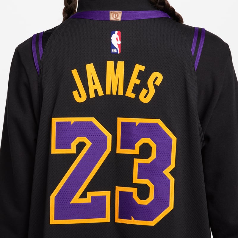 Majica Nike LeBron James Los Angeles Lakers City Edition Dri-FIT ADV NBA Authentic "Black" | Moški | Košarka | 05 | SPORTSHOWROOM