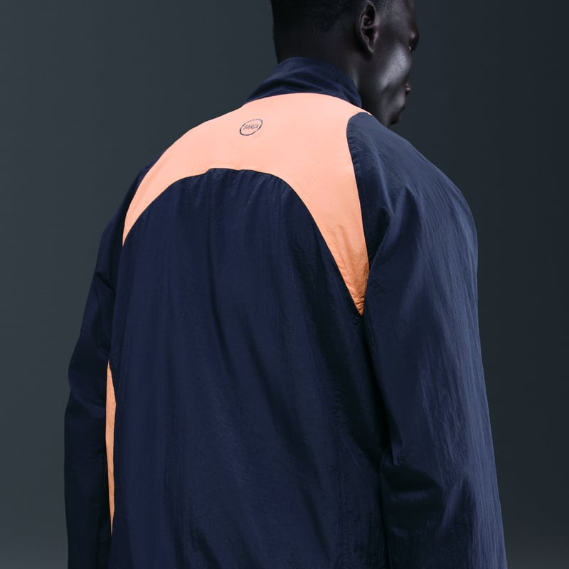 Nike F.C. Barcelona Total 90 Jacket "Midnight Navy & Bright Mango" | Men | Football | 02 | SPORTSHOWROOM