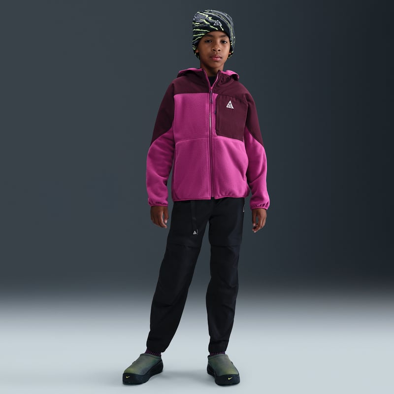 Nike ACG "Wolf Tree" Polartec Full-Zip Hettegenser "Cactus Flower & Bordeaux" | Barn | | 07 | SPORTSHOWROOM