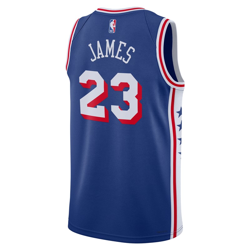 Tricko Nike LeBron James Philadelphia 76ers Icon Edition Dri-FIT NBA Swingman "Rush Blue" | Muži | Basketbal | 02 | SPORTSHOWROOM