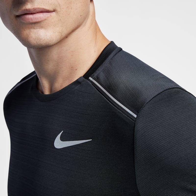 Nike Miler Dri-FIT Long-Sleeve Shirt "Black" | Men | Running | 05 | SPORTSHOWROOM