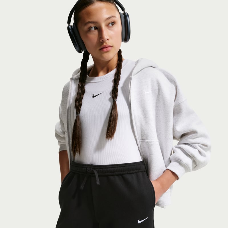 Nike Studio Fleece Loose Bukse "Black & White" | Barn | | 03 | SPORTSHOWROOM