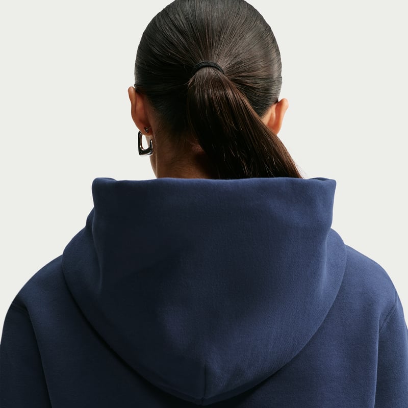 Nike Studio Fleece Medium Weight Pullover Hettegenser "Midnight Navy & Sail" | Dame | | 01 | SPORTSHOWROOM