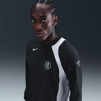 Nike Chelsea F.C. Third Total 90 Crew-Neck Top "Black & Field Silver" | Heren | Voetbal | 01 | SPORTSHOWROOM