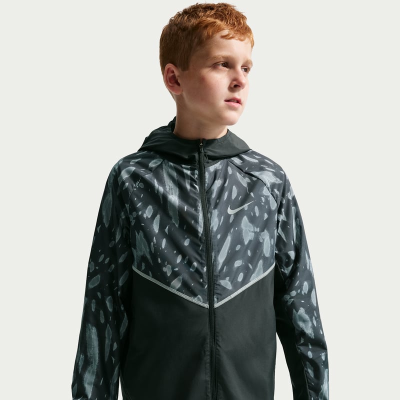 Jacket Nike Miler Repel UV "Black" | Enfant | | 01 | SPORTSHOWROOM