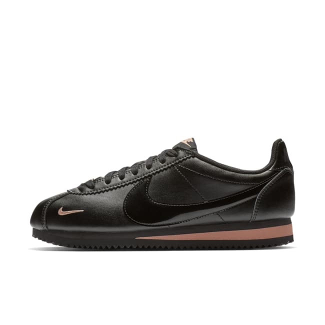 Nike classic cortez premium black online